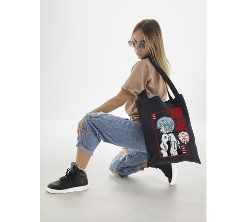 "Толстовки, свитшоты и худи Sharp&Shop" Сумка шоппер черный Аниме женская