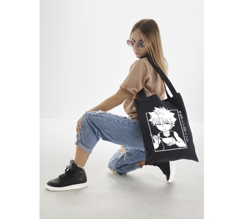 "Толстовки, свитшоты и худи Sharp&Shop" Сумка шоппер черный Аниме женская