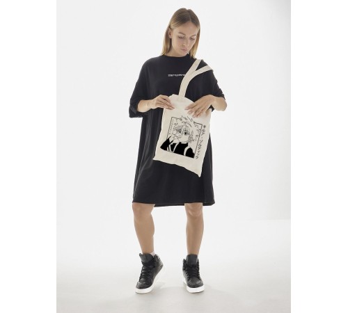 "Толстовки, свитшоты и худи Sharp&Shop" Сумка шоппер бежевый Аниме женская