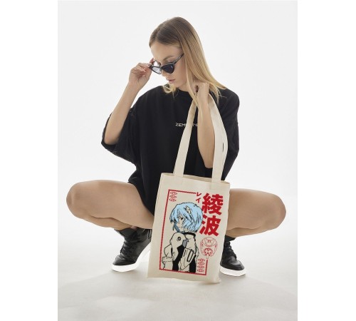 "Толстовки, свитшоты и худи Sharp&Shop" Сумка шоппер бежевый Аниме женская