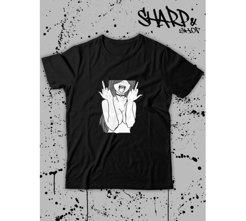 "Толстовки, свитшоты и худи Sharp&Shop" Футболка Аниме мужская женская чёрная