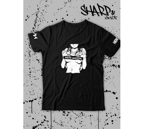 "Толстовки, свитшоты и худи Sharp&Shop" Футболка Аниме мужская женская чёрная