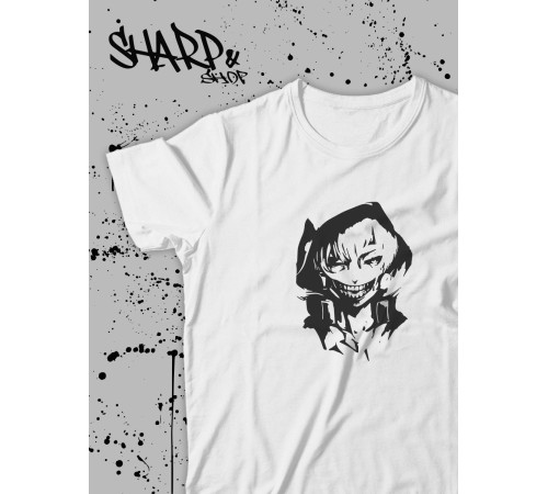 "Толстовки, свитшоты и худи Sharp&Shop" Футболка Аниме мужская женская белая