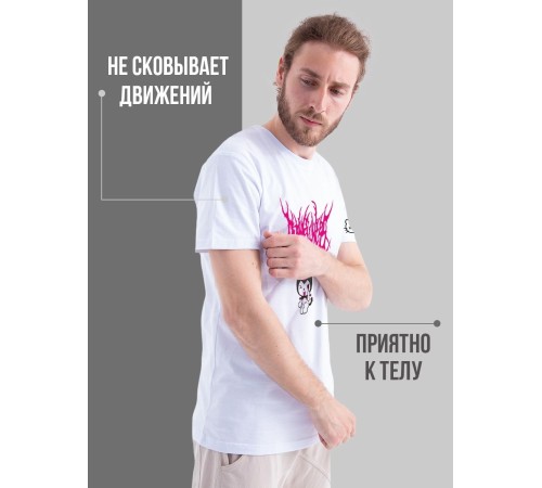 "Толстовки, свитшоты и худи Sharp&Shop" Футболка Аниме мужская женская белая