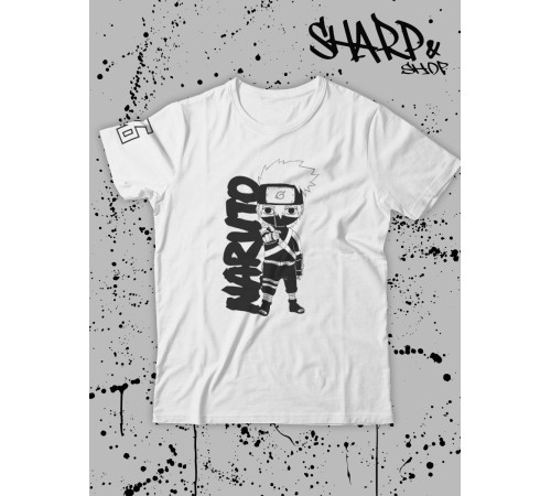 "Толстовки, свитшоты и худи Sharp&Shop" Футболка Аниме мужская женская белая