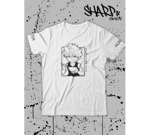 "Толстовки, свитшоты и худи Sharp&Shop" Футболка Аниме мужская женская белая