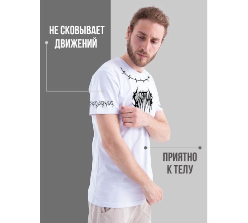 "Толстовки, свитшоты и худи Sharp&Shop" Футболка Аниме мужская женская белая