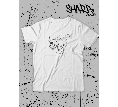 "Толстовки, свитшоты и худи Sharp&Shop" Футболка Аниме мужская женская белая