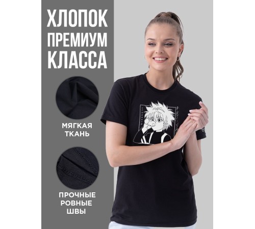 "Толстовки, свитшоты и худи Sharp&Shop" Футболка Аниме мужская женская черная