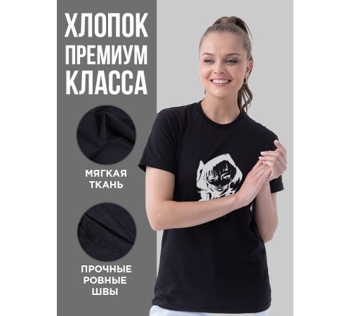 "Толстовки, свитшоты и худи Sharp&Shop" Футболка Аниме мужская женская черная