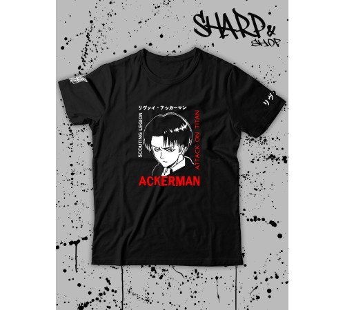 "Толстовки, свитшоты и худи Sharp&Shop" Футболка Аниме мужская женская черная