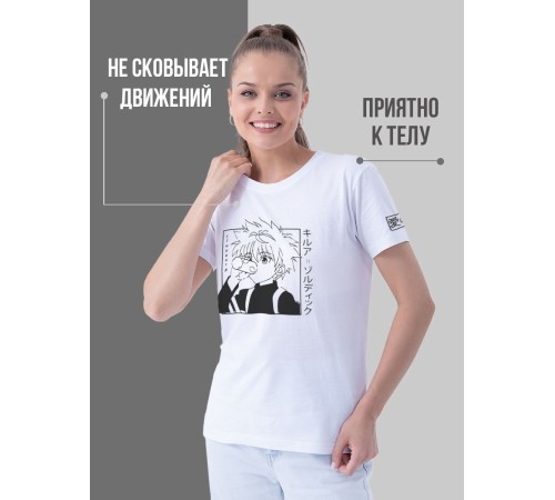 "Толстовки, свитшоты и худи Sharp&Shop" Футболка Аниме белая оверсайз токийский Гуль хантер хантер