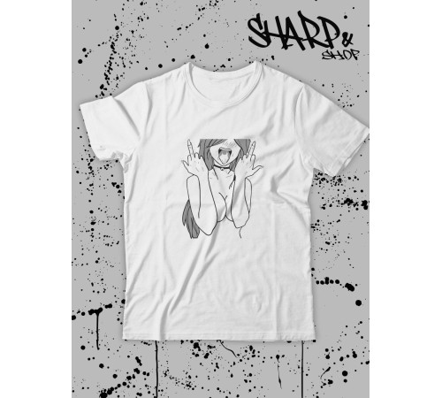 "Толстовки, свитшоты и худи Sharp&Shop" Футболка Аниме белая оверсайз токийский Гуль хантер хантер