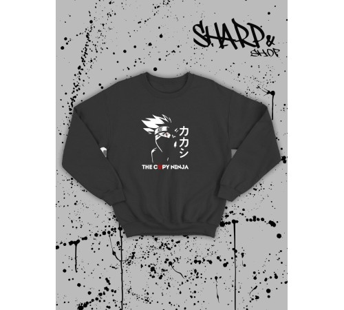 "Толстовки, свитшоты и худи Sharp&Shop" Свитшот Аниме мужской женский чёрный