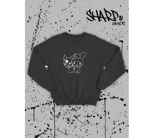"Толстовки, свитшоты и худи Sharp&Shop" Свитшот Аниме мужской женский чёрный