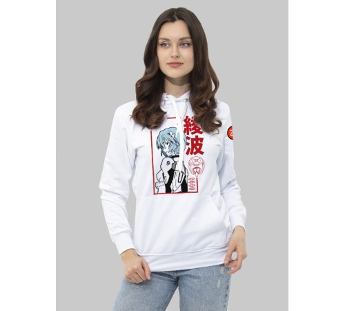 "Толстовки, свитшоты и худи Sharp&Shop" Белое худи Аниме мужское женское кофта