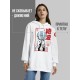 "Толстовки, свитшоты и худи Sharp&Shop" Белое худи Аниме мужское женское кофта