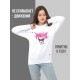 "Толстовки, свитшоты и худи Sharp&Shop" Свитшот Аниме белый оверсайз толстовка кофта с принтом Amine