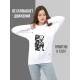"Толстовки, свитшоты и худи Sharp&Shop" Свитшот Аниме белый оверсайз толстовка кофта с принтом Amine