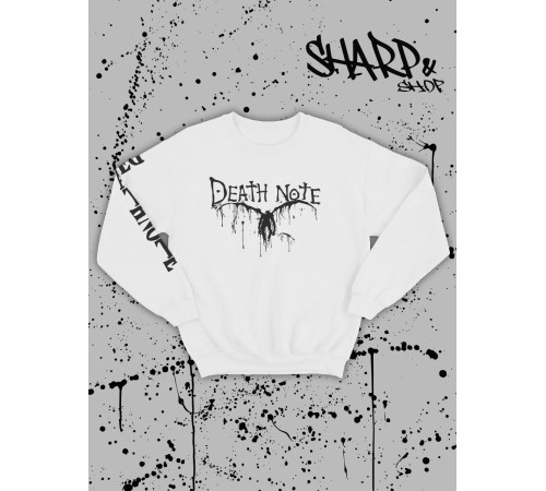 "Толстовки, свитшоты и худи Sharp&Shop" Свитшот Аниме белый оверсайз толстовка кофта с принтом Amine
