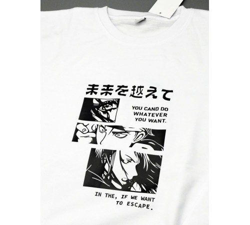 "Толстовки, свитшоты и худи Sharp&Shop" Свитшот Аниме белый оверсайз толстовка кофта с принтом Amine