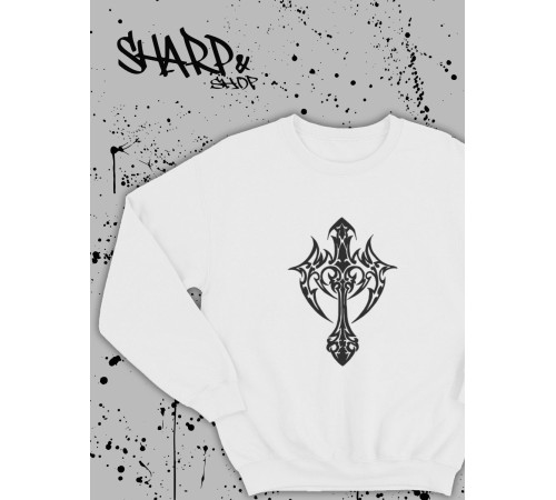 "Толстовки, свитшоты и худи Sharp&Shop" Свитшот Аниме белый оверсайз толстовка кофта с принтом Amine