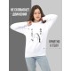 "Толстовки, свитшоты и худи Sharp&Shop" Свитшот Аниме белый оверсайз толстовка кофта с принтом Amine