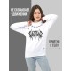 "Толстовки, свитшоты и худи Sharp&Shop" Свитшот Аниме белый оверсайз толстовка кофта с принтом Amine