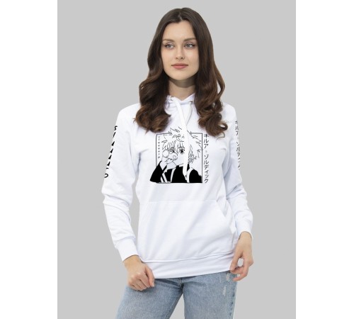 "Толстовки, свитшоты и худи Sharp&Shop" Белое худи Аниме мужское женское кофта