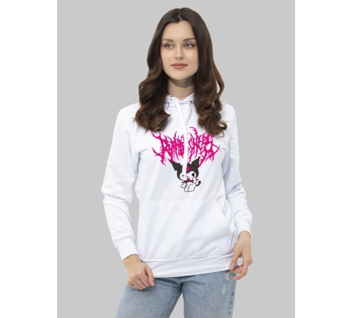 "Толстовки, свитшоты и худи Sharp&Shop" Белое худи Аниме мужское женское кофта