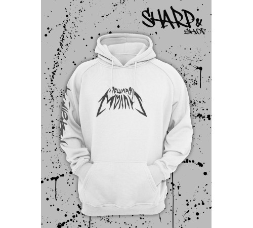 "Толстовки, свитшоты и худи Sharp&Shop" Белое худи Аниме мужское женское кофта
