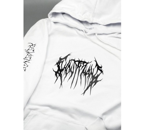 "Толстовки, свитшоты и худи Sharp&Shop" Белое худи Аниме мужское женское кофта