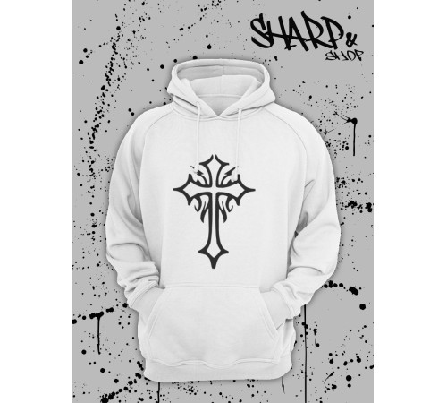 "Толстовки, свитшоты и худи Sharp&Shop" Белое худи Аниме мужское женское кофта
