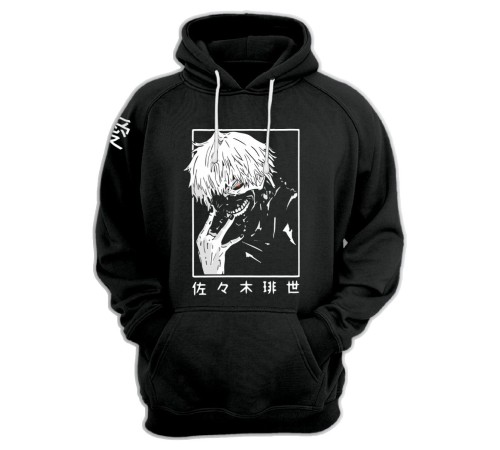 "Толстовки, свитшоты и худи Sharp&Shop" Черное худи Аниме толстовка с капюшоном кофта Amine хентай