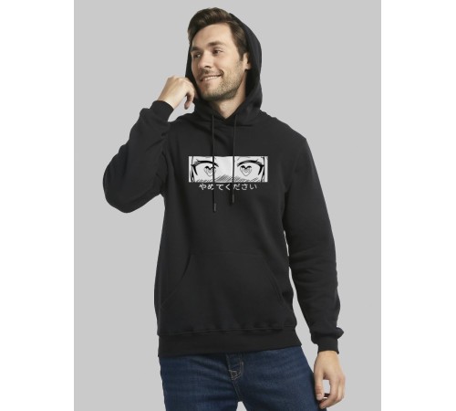 "Толстовки, свитшоты и худи Sharp&Shop" Черное худи Аниме толстовка с капюшоном кофта Amine хентай