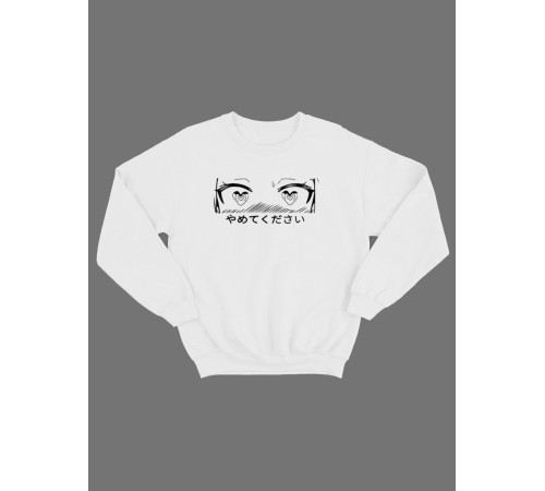 "Толстовки, свитшоты и худи Sharp&Shop" Белый свитшот Аниме толстовка с капюшоном кофта Amine хентай