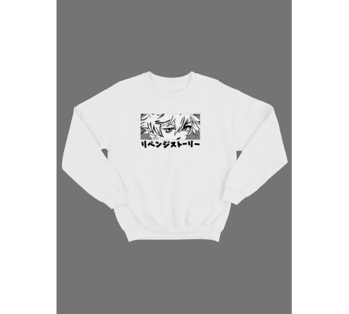 "Толстовки, свитшоты и худи Sharp&Shop" Белый свитшот Аниме толстовка с капюшоном кофта Amine хентай