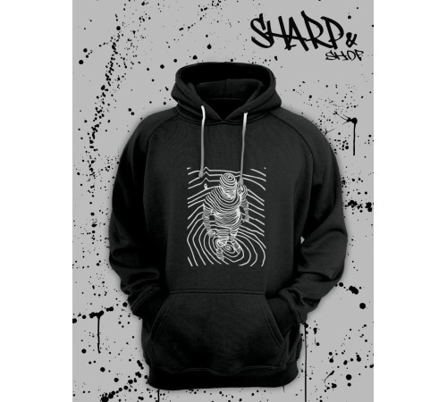 "Толстовки, свитшоты и худи Sharp&Shop" Черное худи Аниме толстовка с капюшоном кофта Amine хентай