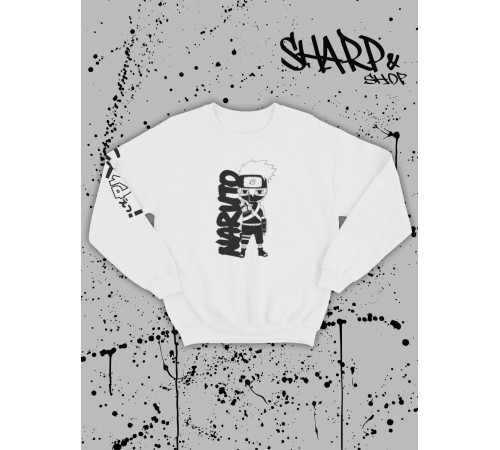 "Толстовки, свитшоты и худи Sharp&Shop" Белый свитшот Аниме толстовка с капюшоном кофта Amine хентай