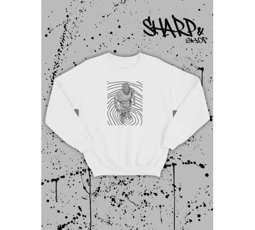 "Толстовки, свитшоты и худи Sharp&Shop" Белый свитшот Аниме толстовка с капюшоном кофта Amine хентай