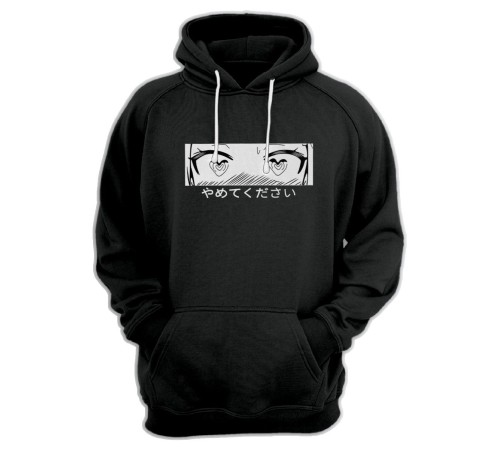 "Толстовки, свитшоты и худи Sharp&Shop" Черное худи Аниме толстовка с капюшоном кофта Amine хентай