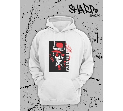 "Толстовки, свитшоты и худи Sharp&Shop" Белое худи Аниме толстовка с капюшоном кофта Amine хентай