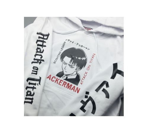 "Толстовки, свитшоты и худи Sharp&Shop" Белое худи Аниме толстовка с капюшоном кофта Amine хентай