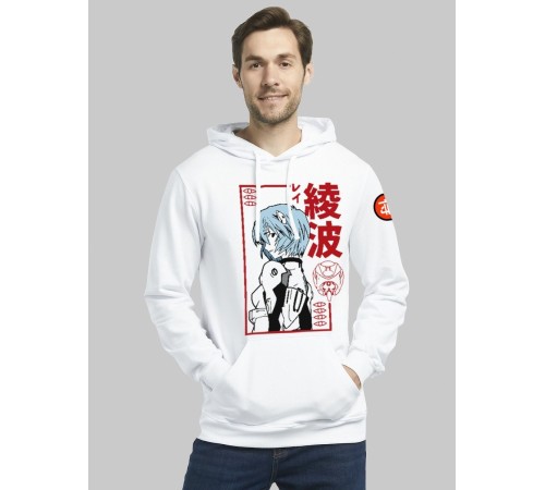 "Толстовки, свитшоты и худи Sharp&Shop" Белое худи Аниме толстовка с капюшоном кофта Amine хентай