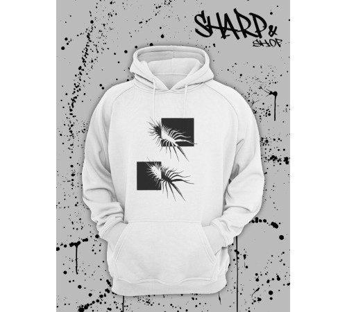 "Толстовки, свитшоты и худи Sharp&Shop" Белое худи Аниме толстовка с капюшоном кофта Amine хентай