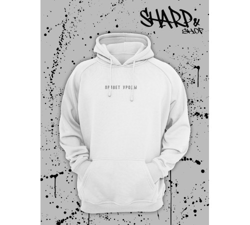 "Толстовки, свитшоты и худи Sharp&Shop" Белое худи Аниме толстовка с капюшоном кофта Amine хентай