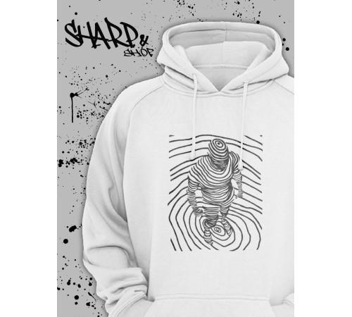 "Толстовки, свитшоты и худи Sharp&Shop" Белое худи Аниме толстовка с капюшоном кофта Amine хентай