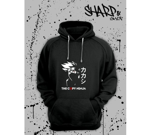 "Толстовки, свитшоты и худи Sharp&Shop" Черное худи Аниме толстовка с капюшоном кофта Amine хентай