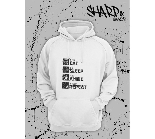 Sharp& Худи Аниме оверсайз Хентай Токийский Гуль