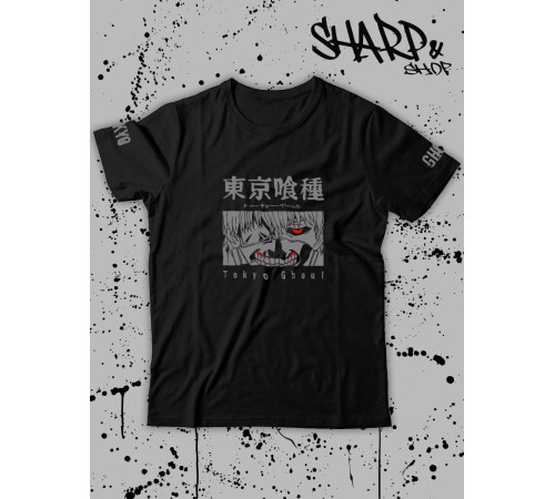 Sharp& Футболка Аниме оверсайз Хентай Токийский Гуль